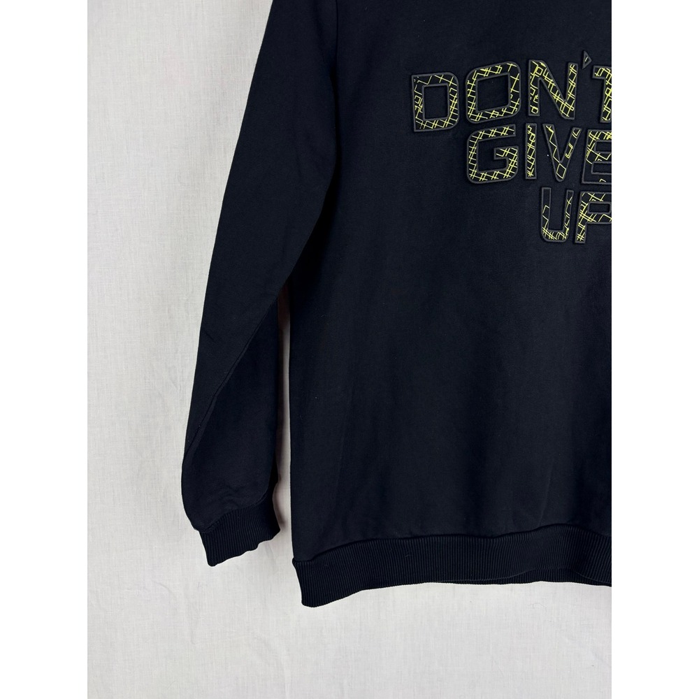 LC Waikiki Boys 11Y Black‎ Dont Give Up Graphic Hoodie Neon Yellow  Pullover - Picture 6 of 13